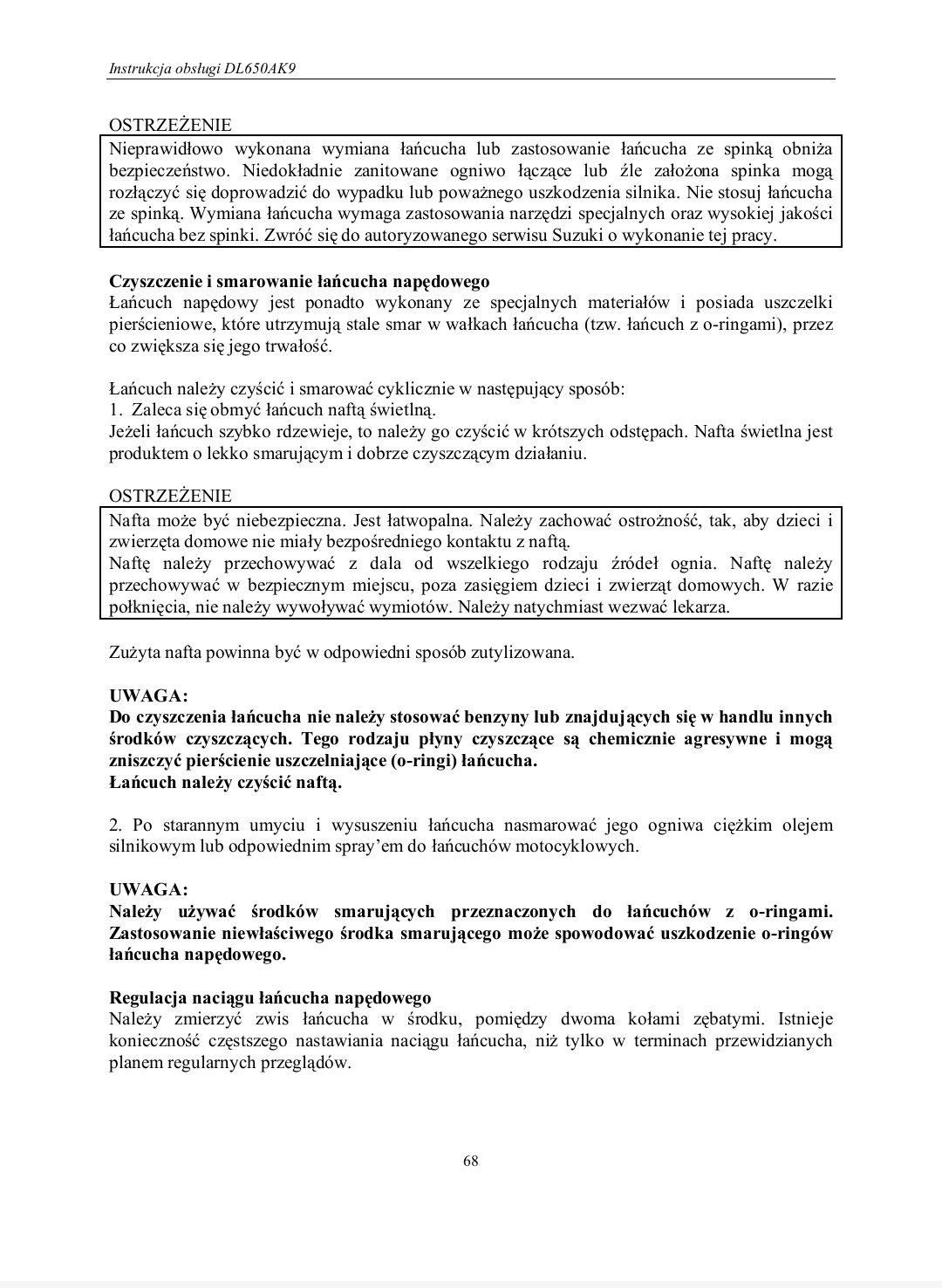 Instrukcja głosi